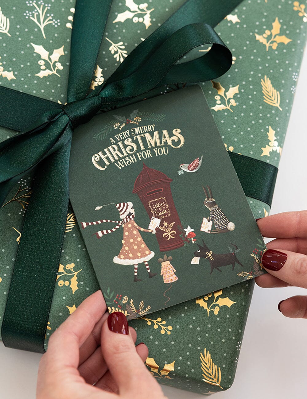 6種類のクリスマスカードと封筒セット