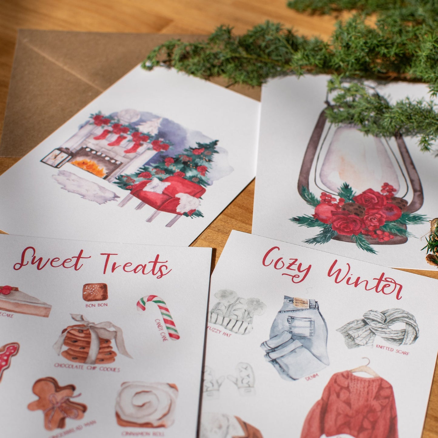 ポストカード1枚 | あたたかい冬 | クリスマスカード