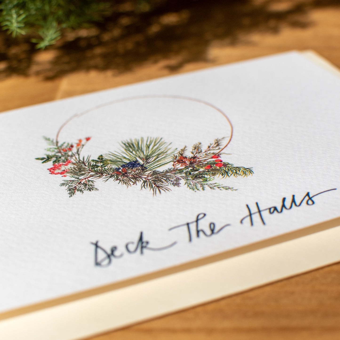 メッセージカード ヒイラギ飾ろう