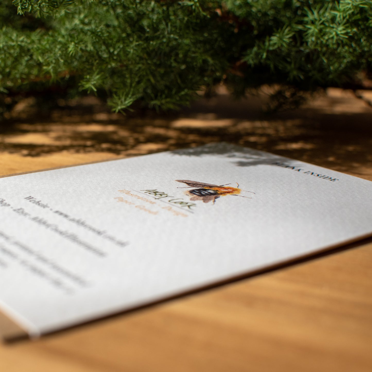 メッセージカード ミツバチ