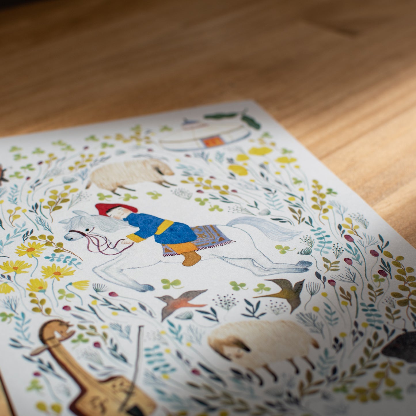 レターセット(手紙6枚/封筒3枚/シール3枚)-スーホの白い馬