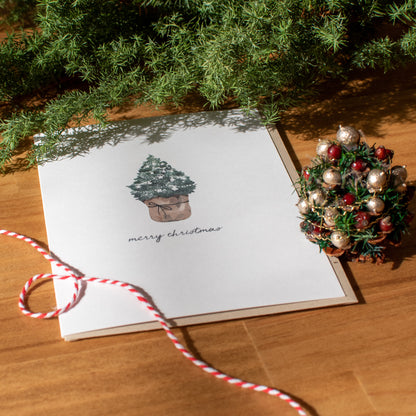メッセージカード　クリスマスツリー
