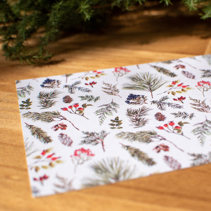 ポストカード | クリスマスカード | ヒイラギ